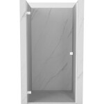 MEXEN/S - Lunar-B sprchové dvere krídlové ľavé 65, transparent, biela 832-065-000-20-00-L