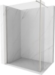 MEXEN/S - Kioto Sprchová zástena WALK-IN 110 x 40, transparent, nikel kefovaná 800-110-212-97-00-040