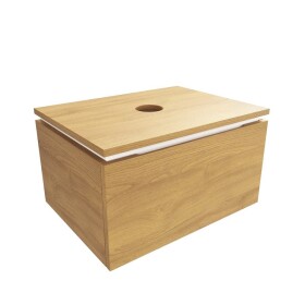 Kúpeľňová skrinka s krycou doskou SAT Feel 60x30x46 cm medový dub mat SATFEEL60DMD SATFEEL60DMD