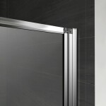 H K - Vaňová zástena päťdielna V5 120M, matný chróm, číre sklo SE-V5 120M