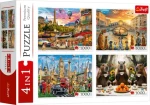 Trefl Puzzle Maľované mestá a Kapybary