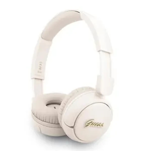 Guess Script Metal Logo Bezdrôtové Slúchadlá Beige (57983125116)