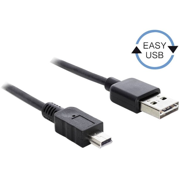 Delock USB kábel USB 2.0 USB Mini-B čierna