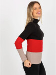 Dámska blúzka RV BZ 8465 1.93P Zmiešané farby - FPrice one size černá-červená-hnědá