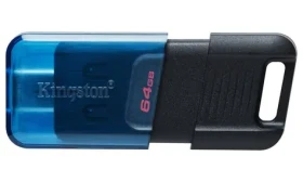 Kingston DataTraveler 80 64GB čierna / Flash Disk / USB 3.2 Gen 1 - (USB-C 3.0) (DT80M/64GB)