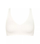 SLOGGI ZERO FEEL BLISS - Mäkká podprsenka: neviditeľná čipka a pocit druhej kože Sloggi SILK WHITE L