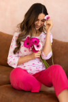 Dámske pyžamo Regina 720 3/4 2XL Z25/26 fialová XXL