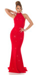 Sexy Red-Carpet KouCla Neck-Gown with glitter blackgold M