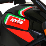 Mamido Detská elektrická motorka Aprilia Tuono V4 čierna