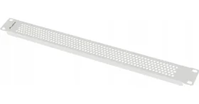 Lanberg 19" 1U šedá / Záslepný panel / Perforovaný / Oceľ (AK-1411-S)
