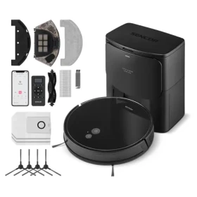 Sencor SRV 6485BK čierna / robotický vysávač / vysávanie mopovanie / 30W / 60dB / 2600 mAh (8590669346028)