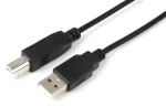 MicroConnect USB 2.0 AB 0,3 m čierna / USB kábel / USB-A / USB-B / 480 Mbit/s (USBAB03B)