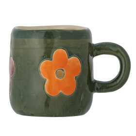 Bloomingville Kameninový hrnček Addy Green 130 ml