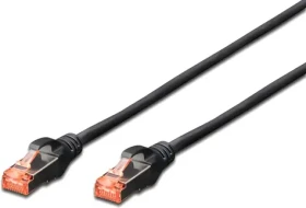 Digitus CAT 6 čierna / Patch kábel Outdoor / S/FTP / AWG 27/7 / 1 m (DK-1644-010/BL-OD)