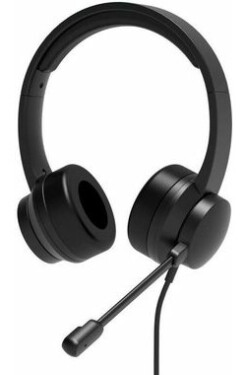 PORT CONNECT 901605 Stereo headset s mikrofónom / USB-A amp; USB-C / kábel 1.8 m / čierna (901605-PC)