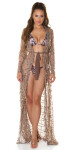 Sexy Koucla Cover-up / Cardigan with sequins blackgold S