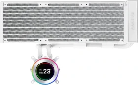 Lian Li HydroShift II LCD-C 360 AiO vodné chladenie biela / 360 mm / ARGB / LCD / 3200 RPM / 28 dB / Intel + AMD (GHS2LCD36W)