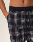 Pánske pyžamové nohavice Honor 3 42457-59X Navy Pattern - Henderson L tmavě modrá s bílou