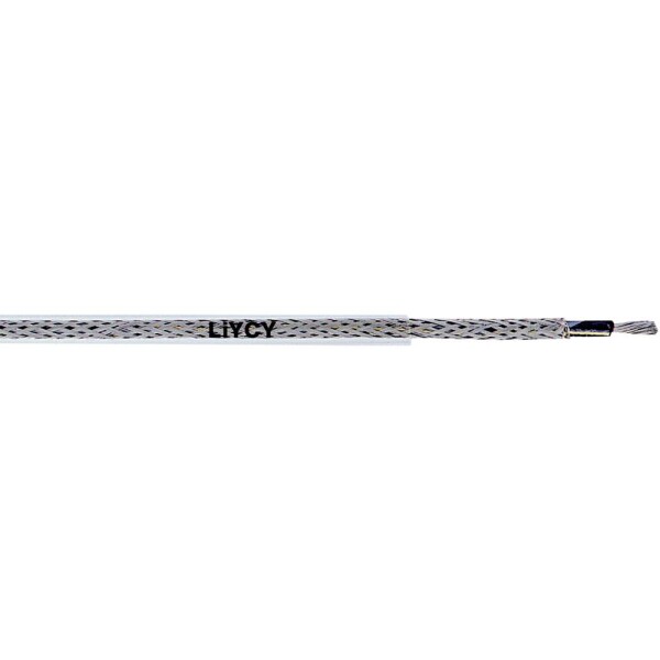LAPP 4530107 opletenie / lanko, LiYCY, 1 x 2.50 mm², priehľadná, 100 m; 4530107
