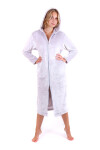 Dámsky župan Siena s kapucňou na zips 3656 Light Grey - Vestis L