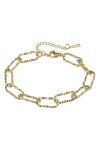 Marc Malone Pozlátený náramok z ocele Sarai Gold Bracelet MCB24014G