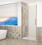 GELCO TRINITY GOLD dvere do niky ľavé, 800 číre sklo, GT1280CL-G GT1280CL-G