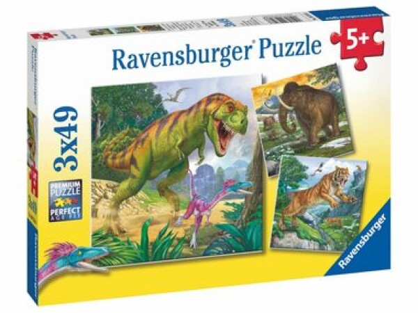 Ravensburger - Puzzle - Dinosaury a čas