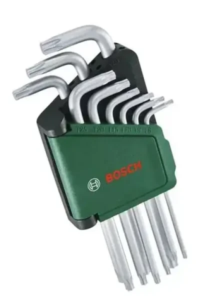 BOSCH 1600A02Z9C / 9-dielna sada kľúčov TORX (1600A02Z9C)