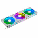 PHANTEKS D30 PWM Regular Airflow D-RGB biela 3ks / 140mm / Hydrodynamic Bearing / 1800 RPM / 71.9 CFM / 4-Pin + 3-Pin (PH-F140D30_DRGB_PWM_WT01_3P)