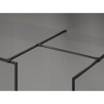 MEXEN/S - Kioto-F Sprchová zástena WALK-IN s rámom 170 x 85, transparent 8 mm, čierna 800-170-202-04-70-085