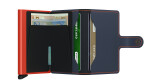 Pánska mini peňaženka Secrid Miniwallet Matte Nightblue & Orange