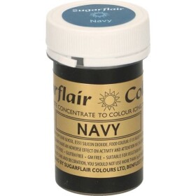Gélová farba navy 25 g - Sugarflair - Sugarflair