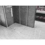 MEXEN/S - Velár sprchovací kút 100 x 70, transparent, biela 871-100-070-01-20