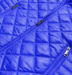 Svetlo modrá prešívaná dámska bunda s kapucňou (LY-01) odcienie niebieskiego S (36)