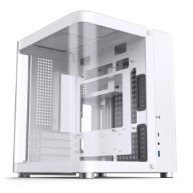Jonsbo TK-1 biela / Micro-ATX / 1x USB-A 3.0 / 1x USB-C 3.2 / bez zdroja / priehľadná bočnica (TK-1 WHITE)