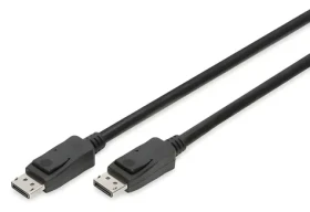 Digitus DisplayPort 8K čierny / Kábel / 5 m / DisplayPort 1.4 / 32,4 Gbit/s (AK-340106-050-S)