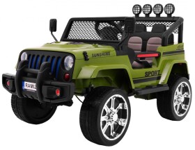 Mamido Elektrické autíčko Jeep Raptor 4x4 zelené