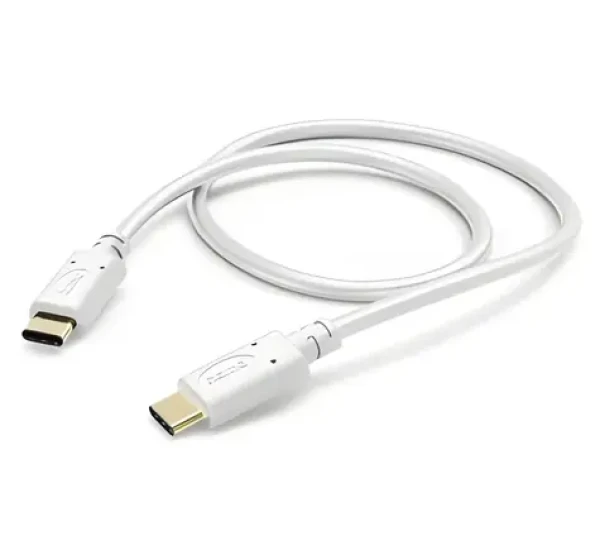 HAMA USB-C / USB-C biela / Nabíjací a dátový kábel / 1,5 m / 480 Mbit/s (00201592)