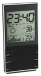 TFA 35.1102.01 čierna / Meteostanica / vnútorná teplota a vlhkosť / MAX-MIN / budík / podsvietenie (35.1102.01)
