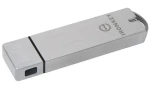 Kingston IronKey enterprise S1000 64GB / Flash Disk / USB 3.0 / čítanie: 400MBs / zápis: 300MBs / strieborná (IKS1000E/64GB)