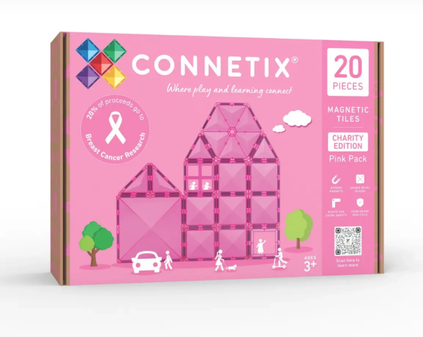 Connetix Connetix Tiles - Magnetická stavebnica Limitovaná ružová edícia 20 ks