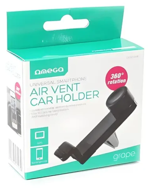 Omega Universal SMART Car Holder čierna / Držiak do auta / magnetický / do ventilácie