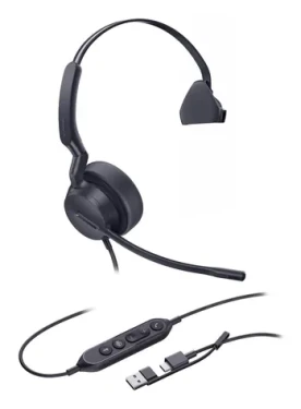 Yealink UH42 Mono Teams USB-C/A / Mono náhlavná súprava / mikrofón / USB-C USB-A (UH42 MONO TEAMS USB-C/A)