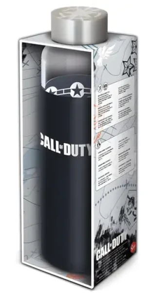 STOR Fľaša na pitie Call of Duty / 585 ml / sklo / silikónový návlek (ST00903EPM)