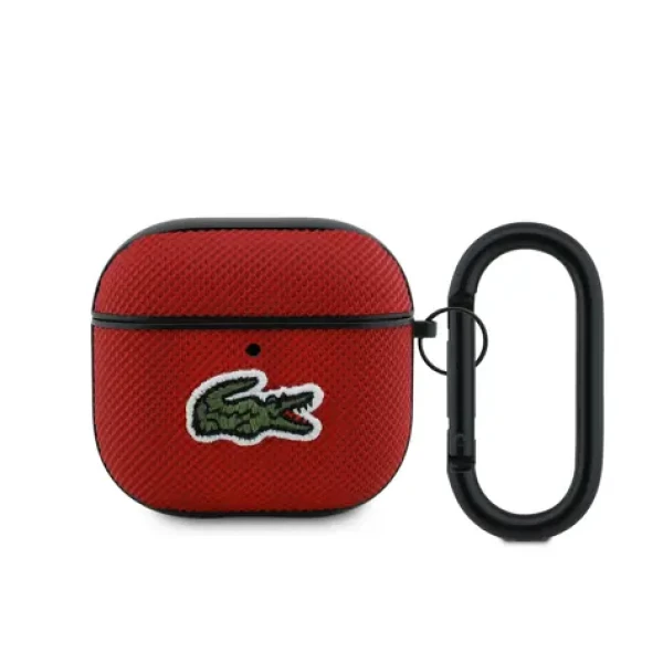 Lacoste Petit Pique Croc Logo Patch Puzdro pre AirPods 4 Red (57983127256)