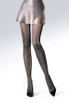 Metalické trblietavé pančuchy Brilliance Silver 5-XL