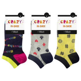 Nízké ponožky unisex páry IN-SHOE SOCKS 3x BELLINDA žlutá model 17624478