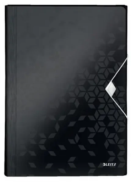 Leitz WOW A4 Aktovka s priehradkami PP čierna (45890095)