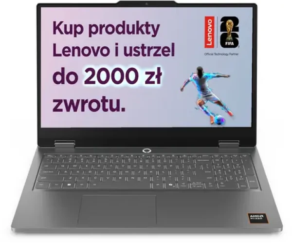 Lenovo LOQ Essential 15ARP11 sivá / Notebook / 15.6" FHD / AMD RYZEN 7 170 3.2GHz / 16GB / 512GB SSD / RTX 5060 8GB (83VA000XPB)