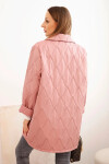 Dámska bunda nadmernej veľkosti 5663 Quilted - Kesi UNI tmavě růžová